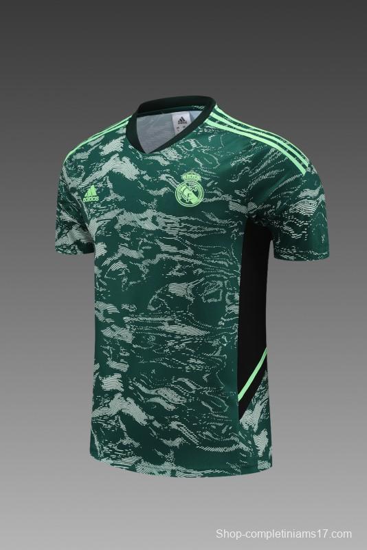 23 24 Real Madrid Green Short Sleeve+Shorts