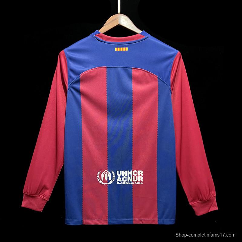 23/24 Barcelona Home Long Jersey