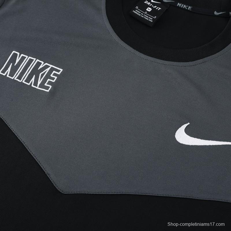 23/24 NIKE Black/Grey Short Sleeve Jersey+Pants