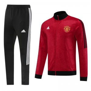 23/24 Manchester United Red Full Zipper Jacket+Pants