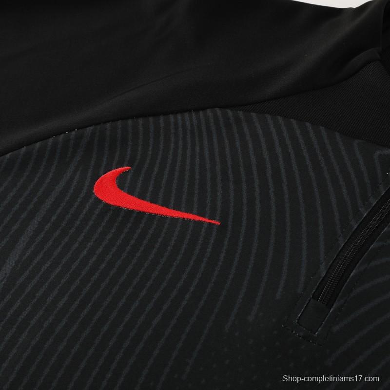 2024 Nike Black Half Zipper Jacket+Pants