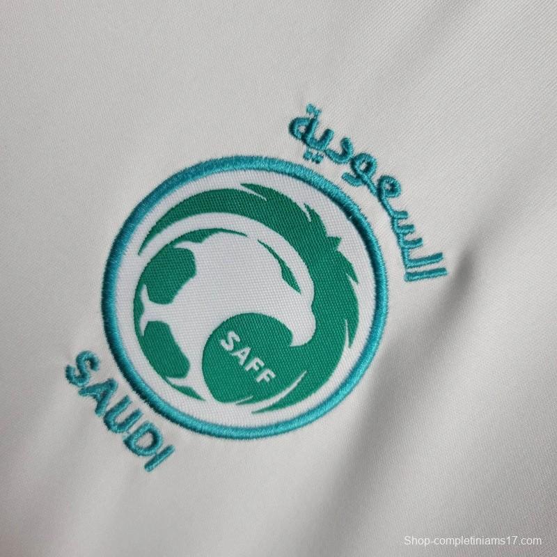 2024 Kids Saudi Arabia Away White Jersey