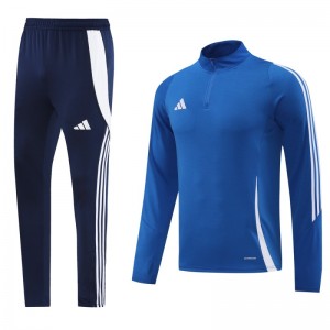 2024 Adidas Blue Half Zipper Jacket+Pants