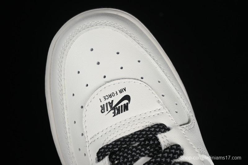 Nike Air Force 1 '07 Low Casual Sneakers with 3M Reflective Swoosh and Full-Length Air Cushion - CJ1379-602