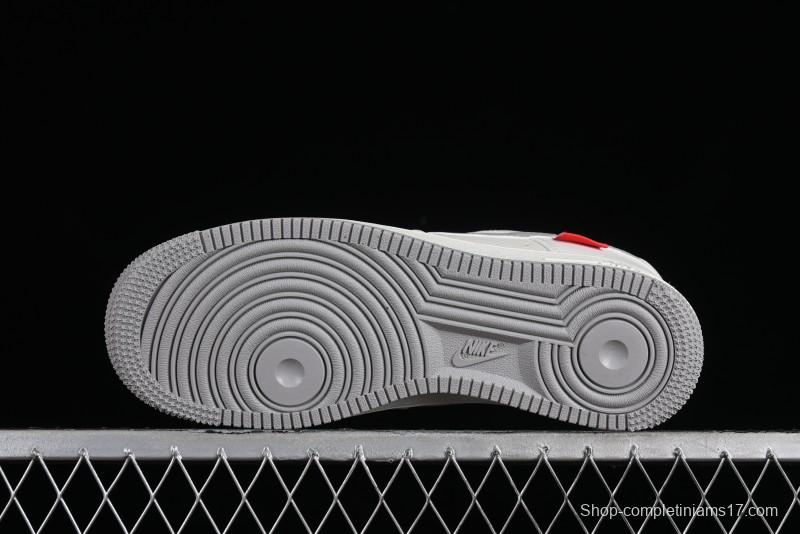 Supreme x Nike Air Force 1 '07 Low Beige Grey Casual Skate Shoes - HD1968-018