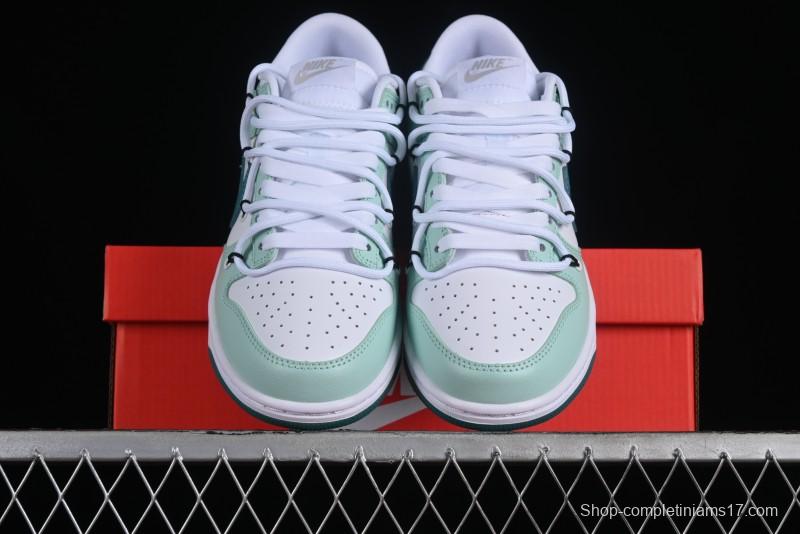 Nike SB Dunk Low White Green Skateboarding Shoes - FD9911-101
