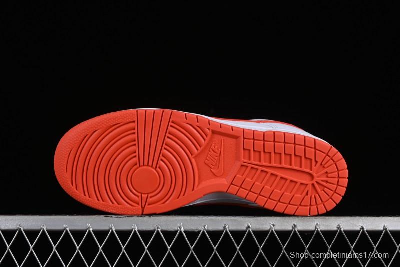 Nike SB Dunk Low White Orange Low-Top Casual Skateboarding Shoes - DV0831-103