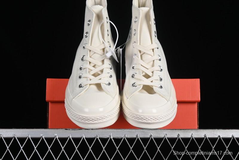 Converse Chuck 1970s Original Cream White High-Top Casual Canvas Shoes - 162210C