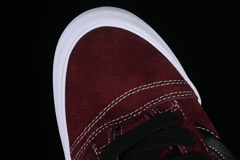 Vans Classics Knu Skool Chunky Tongue Retro Sneakers in Wine Red - VN0009QC02Y