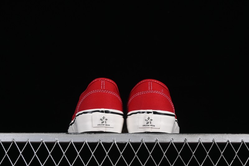 Kamiya x Vulcanize Sneaker 23AW High-End Line Mihara Yasuhiro Dissolution Red Shawn Yue Same Style Painted Letters Low-Top Canvas Shoes