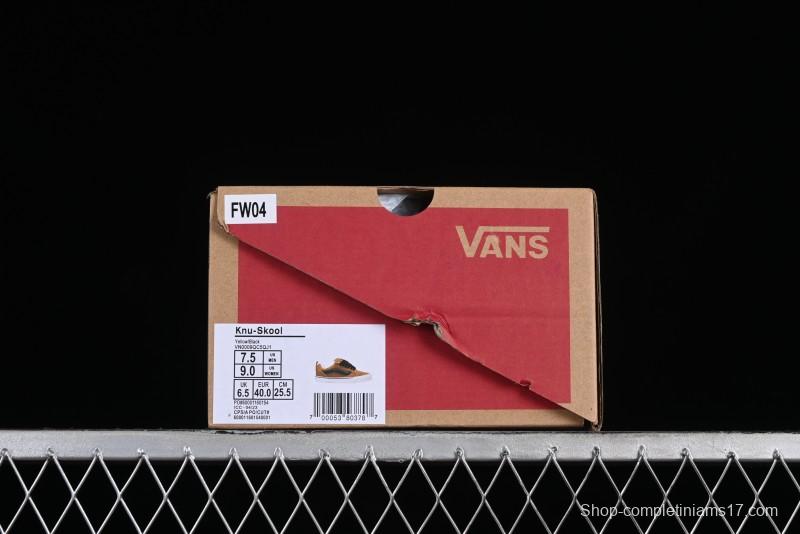 Vans Classics Knu Skool Retro Skate Shoes with Thick Tongue and Oversized Toe - VN0009QC5QJ1