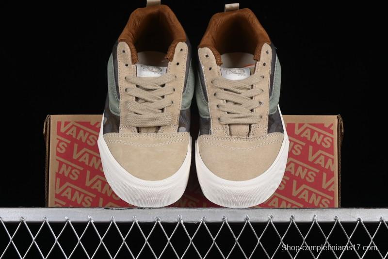 Vans Classics Knu Skool Desert Gray Green Chunky Tongue Bread Shoes - VN0007QC0WD