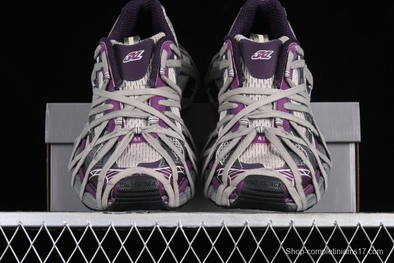 Balenciaga Phantom Sneaker 10th Generation Lace-Up Running Shoes with Transparent Heel Strap - W3XL51269