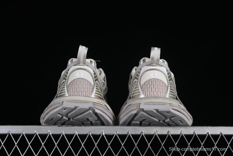 Balenciaga Phantom Sneaker 10th Generation Lace-Up Running Shoes with Transparent Heel Strap - W3XLL9191