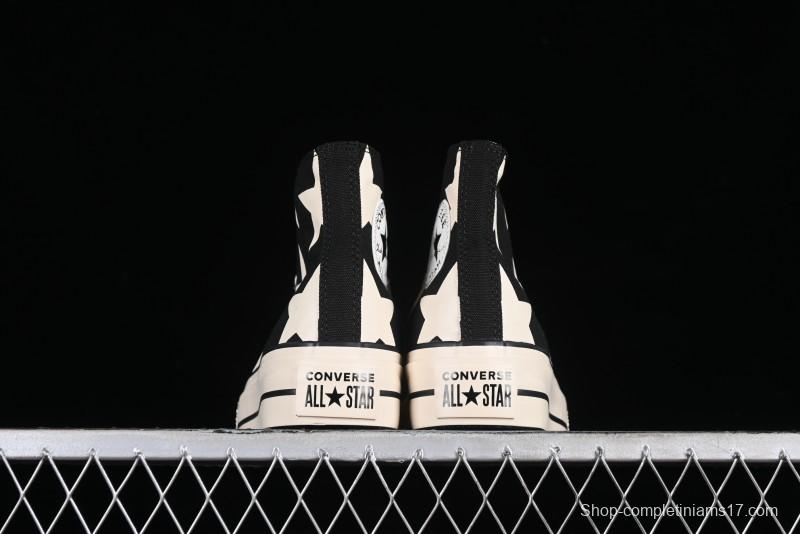 Converse All Star Lift High Top Platform Sneakers with Star Print - A09903C