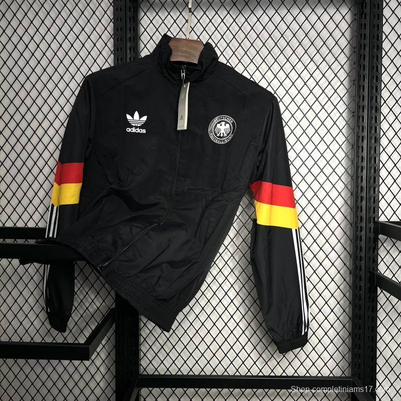 2024 Germany Black Windbreaker