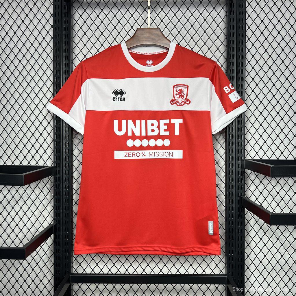 24/25 Middlesbrough Home Jersey