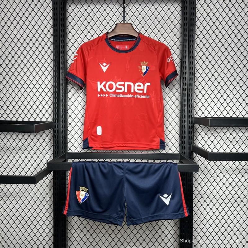 24/25 Kids Osasuna Home Jersey