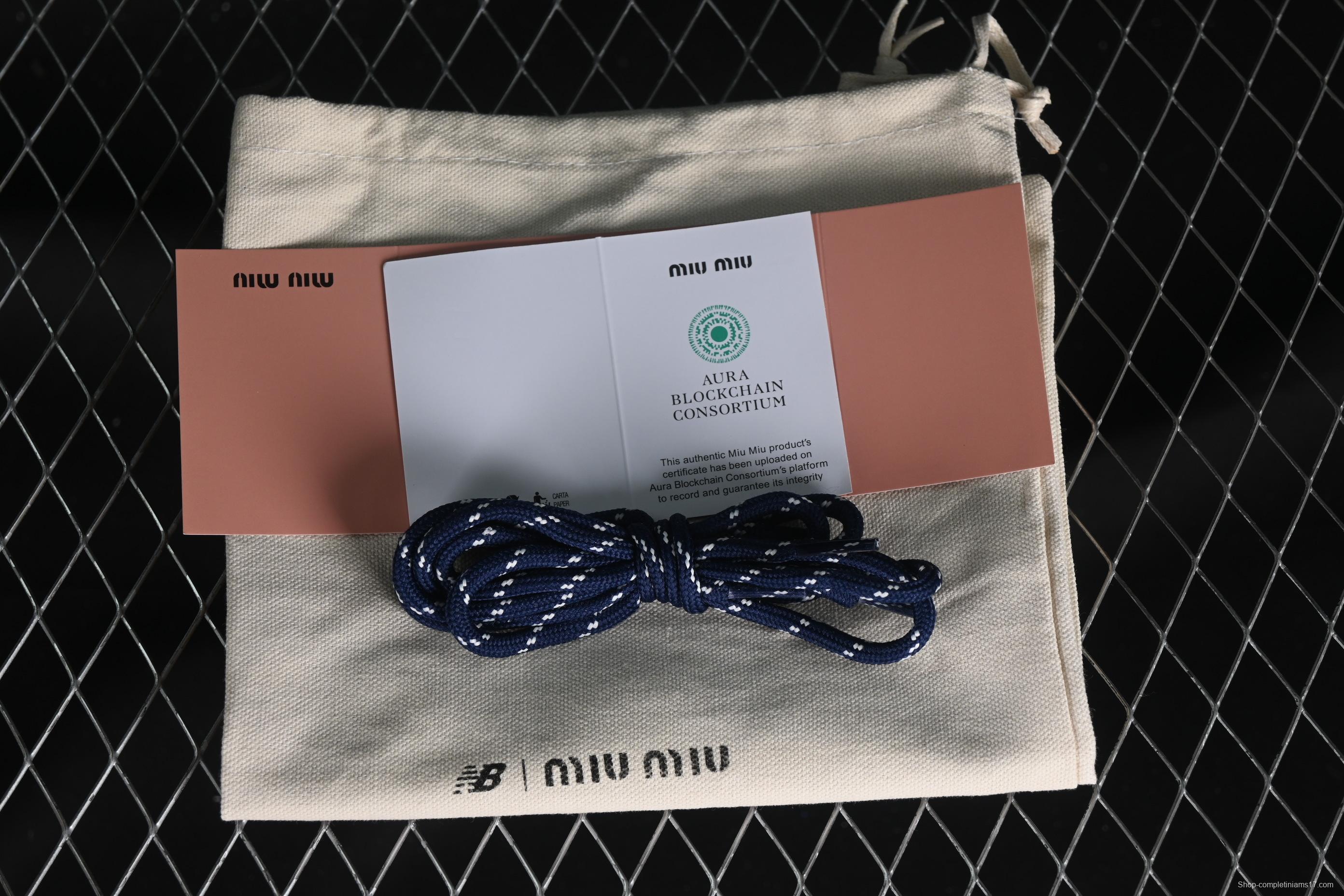 MiuMiu x New Balance 530 Series Low-Top Classic Retro Casual Running Shoes - 55655 White