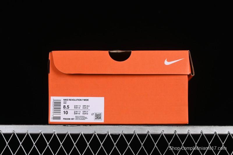 Nike Revolution 7 Wide Low-Top Running Shoes with Breathable Mesh and Durable Cushioning - FB2207-100