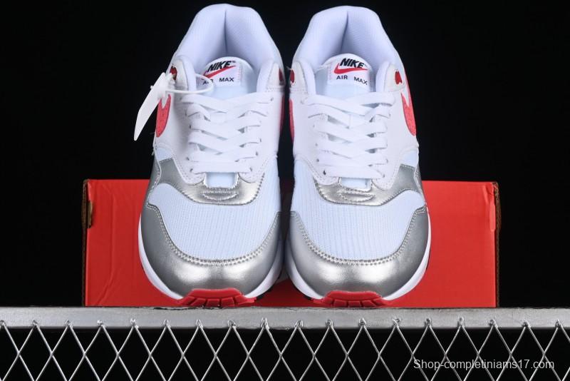 Nike Air Max 1 Retro Running Shoes with Half-Sole Air Cushion - HF7746-100