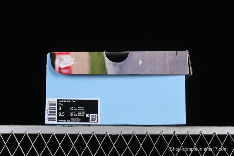 Nike SB Dunk Low Casual Skateboarding Shoes Racing Red/Green - MU0232-361