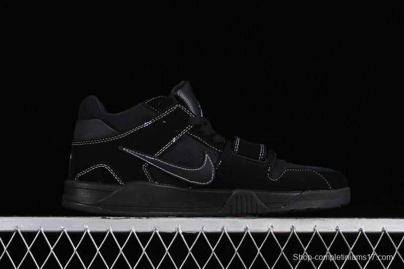 Nike Travis Scott x Jordan Cut The Check AJ1 Basketball Shoes with Velcro Strap - DR9317-001