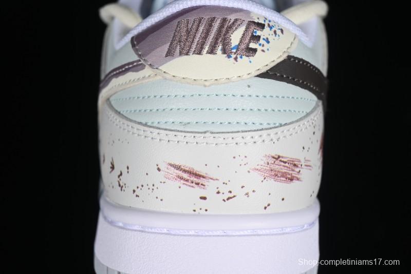 Nike Dunk Low SB 'Neutral' Urban Ruins Skate Shoes with Strap - DV0831-101