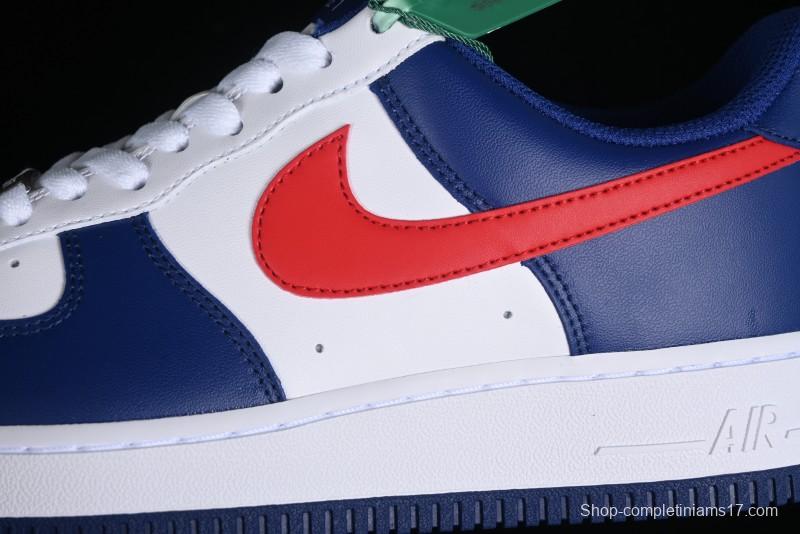 Nike Air Force 1 '07 Low White Blue Red Casual Shoes - CZ9164-100