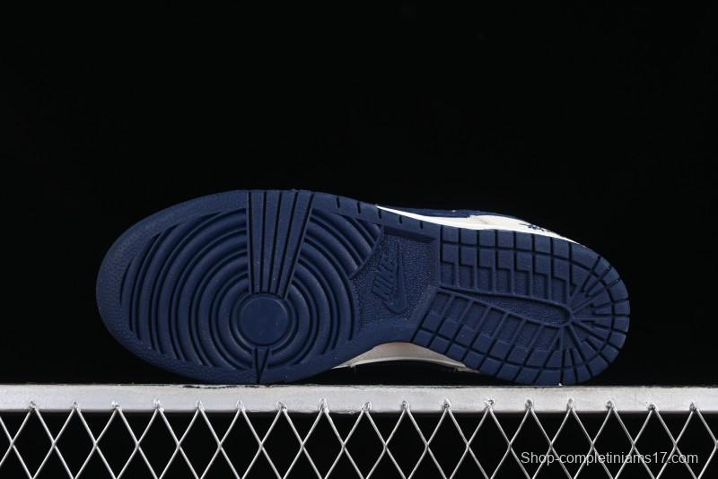 Stussy x Nike SB Dunk Low Collaboration Anniversary Edition Premium Customized Low-Top Casual Skate Shoes - DQ1098-339