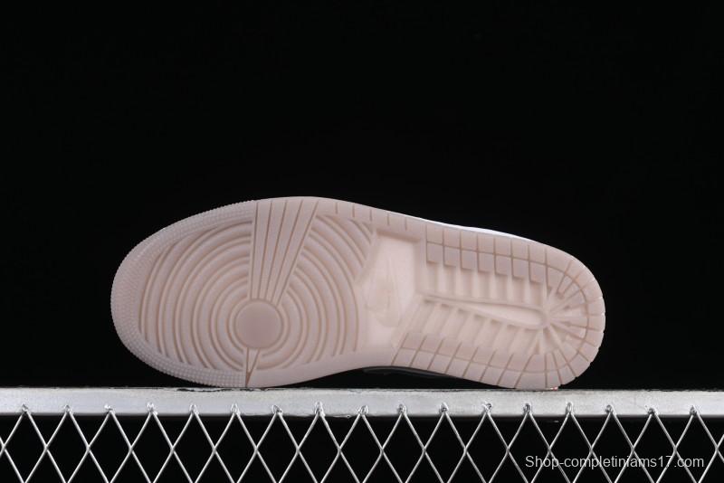 Nike Air Jordan 1 Low "Metallic Silver" Casual Sneakers with Metallic Accents - FN5030-001