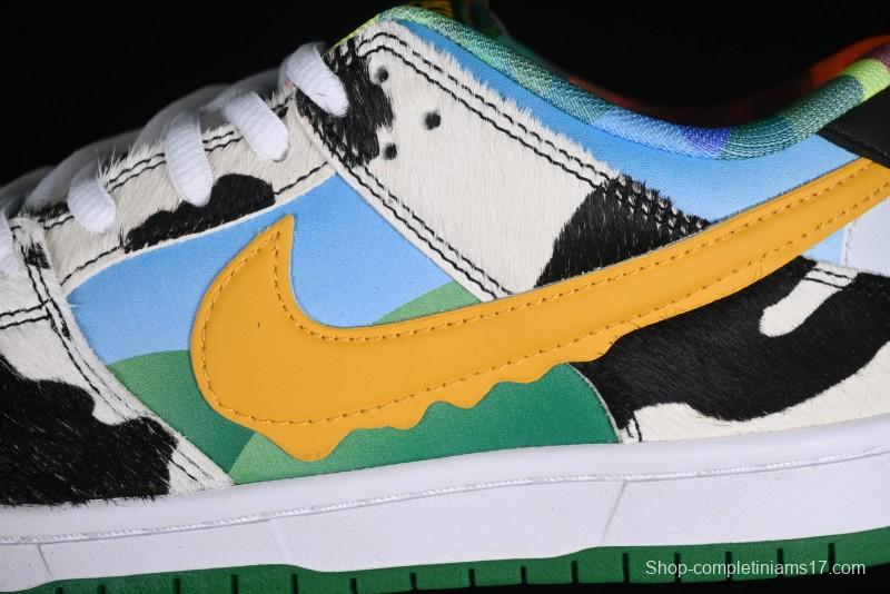 Nike Ben & Jerry's x Nike SB Dunk Low Pro QS "Chunky Dunky" Classic Casual Skate Shoes - CU3244-100