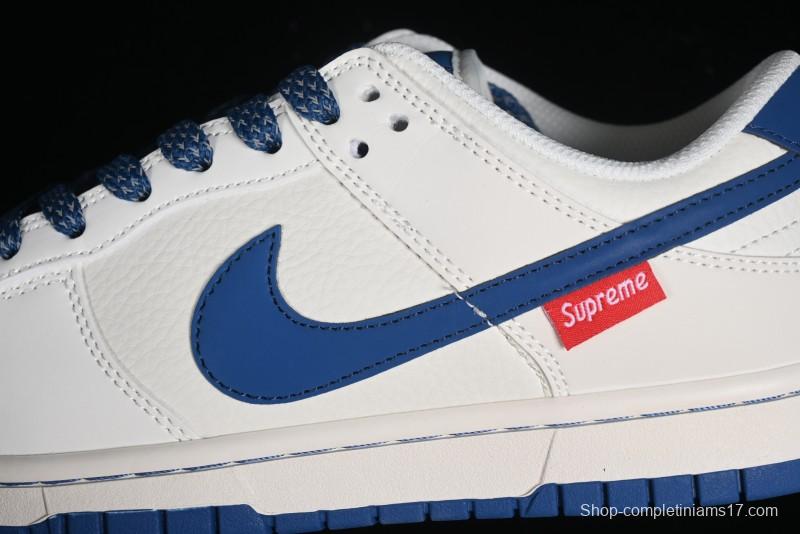 Supreme x Nike SB Dunk Low Casual Skate Shoes with Zoom Air Cushion - DQ1098-335