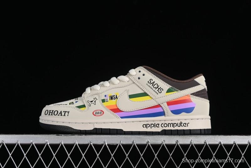 Nike SB Dunk Low Apple Colorway Low-Top Casual Skateboarding Shoes - MU0232-368