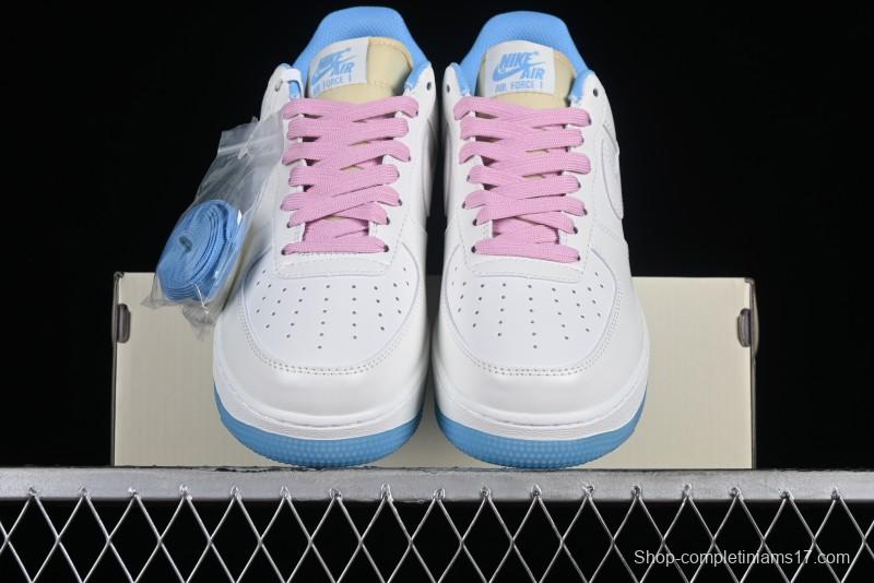 Nike Air Force 1 '07 Low Color-Changing Thermal-Activated White Blue Pink Casual Sneakers - LC5688-001