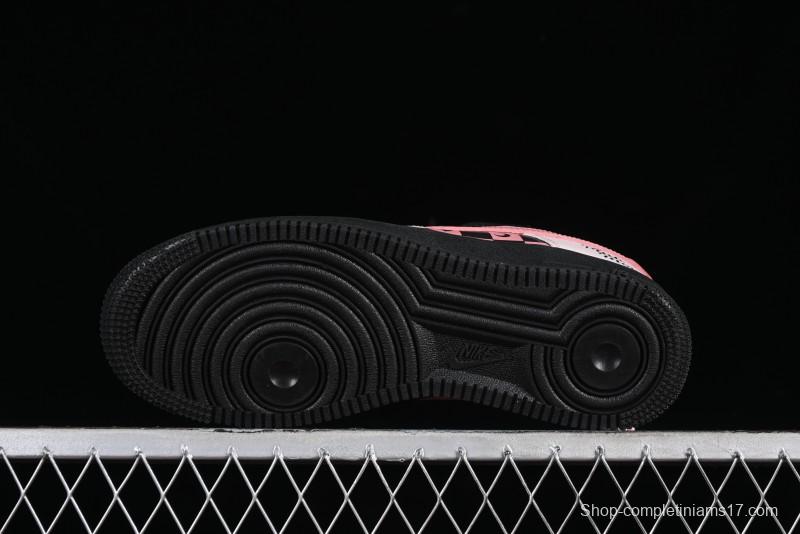 Nike Air Force 1 '07 Low Custom Anime Theme Black Sugar Heart Casual Sneakers with Lace-Up - ZH0316-012