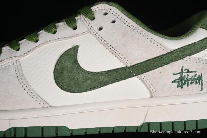 Stussy x Nike SB Dunk Low Retro Premium Casual Sneakers - DQ1098-340