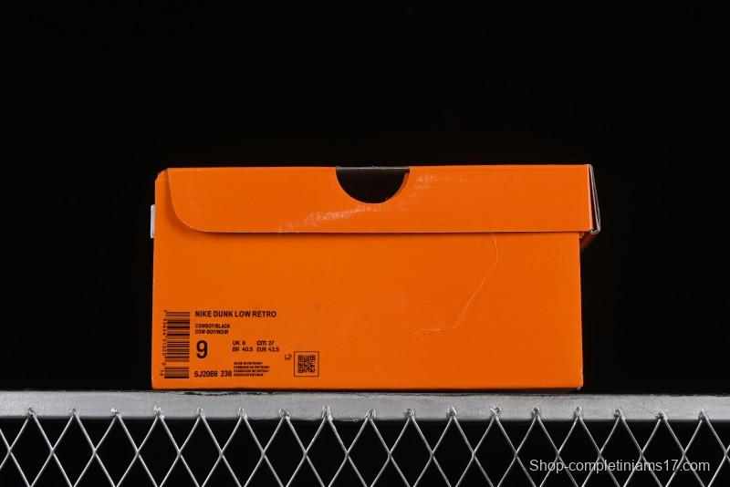 Nike SB Dunk Low LV Collaboration - Black Denim Print Anniversary High-End Custom Low-Top Casual Skate Shoes - SJ2068-238