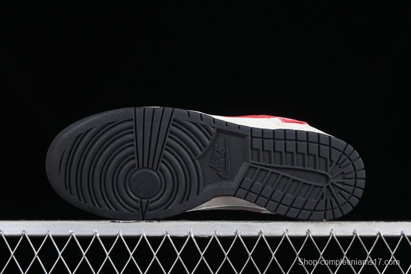 Supreme x Nike SB Dunk Low Casual Skate Shoes with Zoom Air Cushion - DQ1098-333