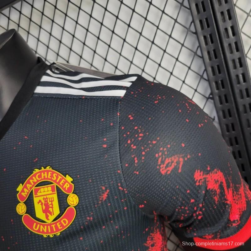 Player Version 24/25  Manchester United Black/Red Special Jersey