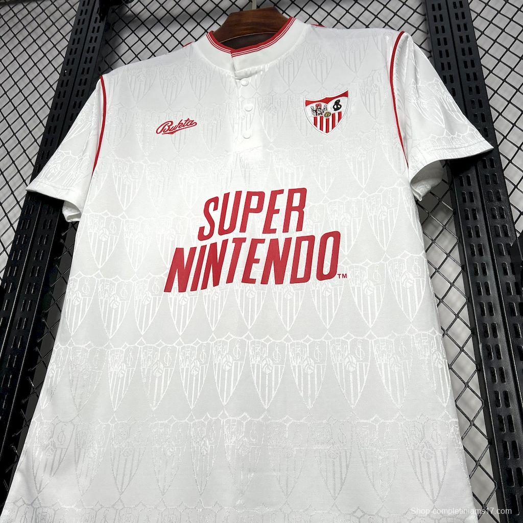 Retro 91/92 Sevilla FC Home Jersey