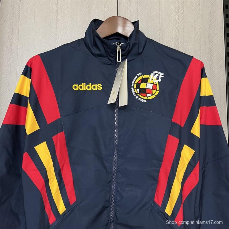 2024 Spain Navy Windbreaker