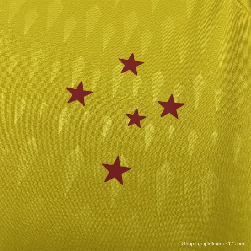 24/25 Cruzeiro Limited Edition Goalkeeper Yellow Jersey