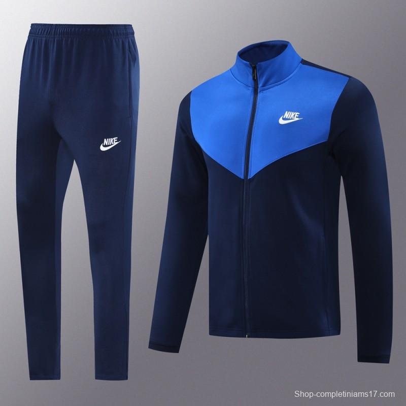 2024 NIKE Navy/Blue Full Zipper Jacket +Long Pants