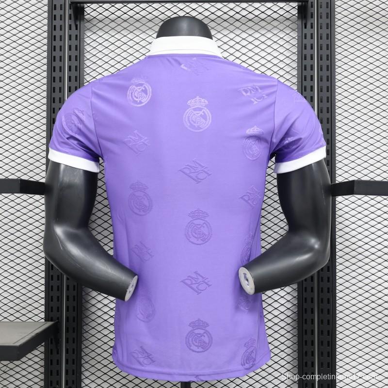 Player Version 24/25 Real Madrid Purple Pre-Match Jersey