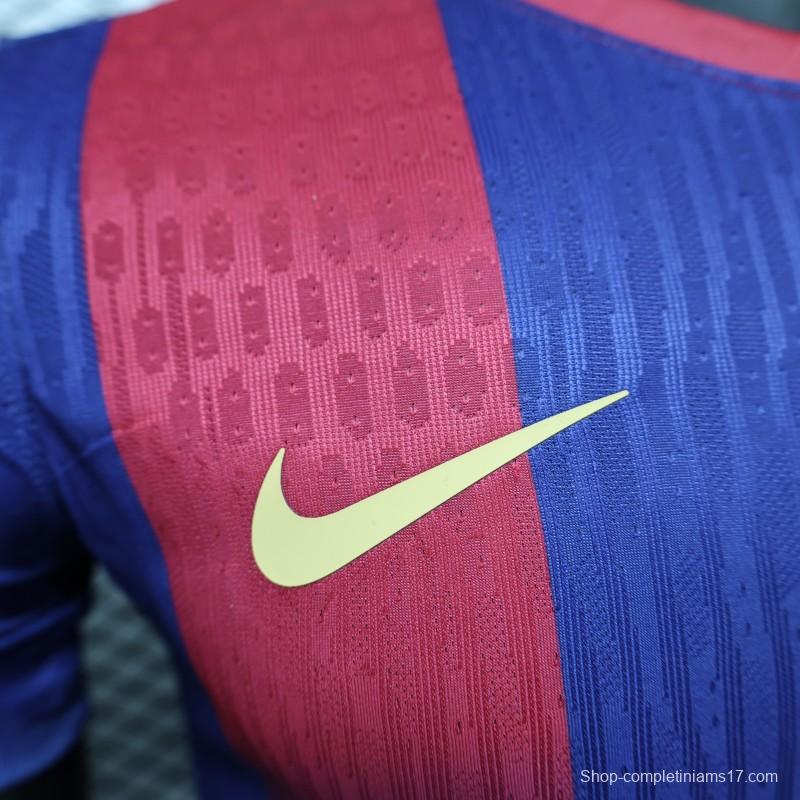 Player Version 25/26 Barcelona Home Leaked Jersey