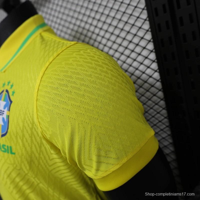 25/26 Player Version Brazil POLO Yellow Jersey