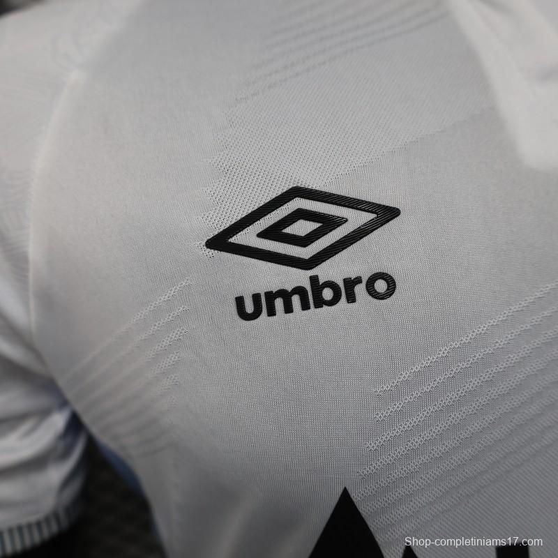 Player Version 25/26 Santos Home Jersey With Sponsors