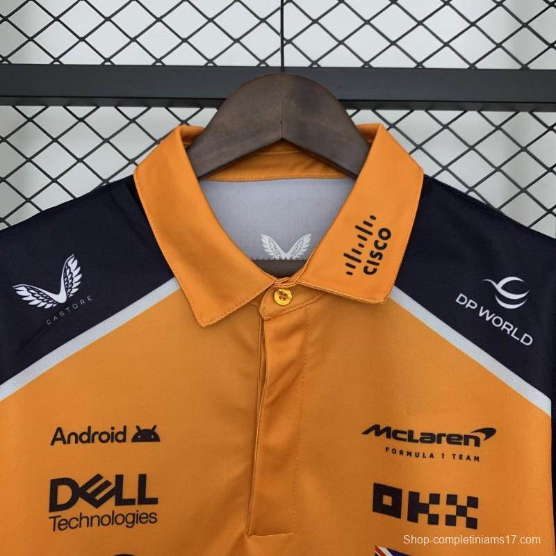 2025 Polo F1 Formula Orange Mclaren Norris Jersey