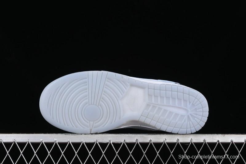 Nike SB Dunk Low Supreme Collaboration - Ice Crystal Blue Anniversary High-End Custom Low-Top Casual Skate Shoes - JH8039-939